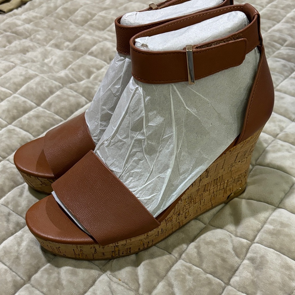 Brown Wedge Sandals